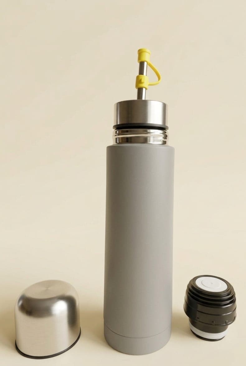 Detalle de la calidad y terminación de un termo Matema